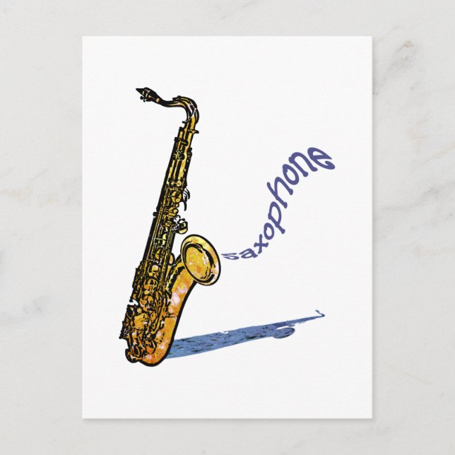 Postal Saxofón (Anverso)