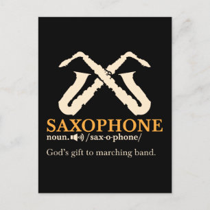 Postal Saxofón - Definición de saxofón