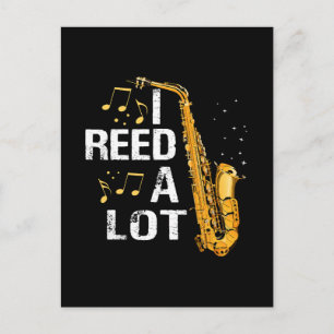 Postal Saxofón divertido