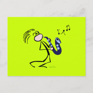 Postal Saxofonistas de jazz