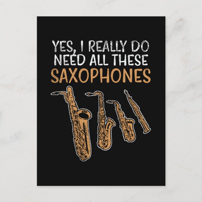 Postal Saxophone Types (Anverso)