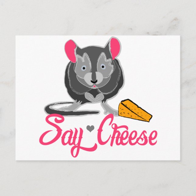 Postal Say Cheese Mouse (Anverso)