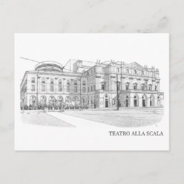 Postal Scala di Milano (Italia)