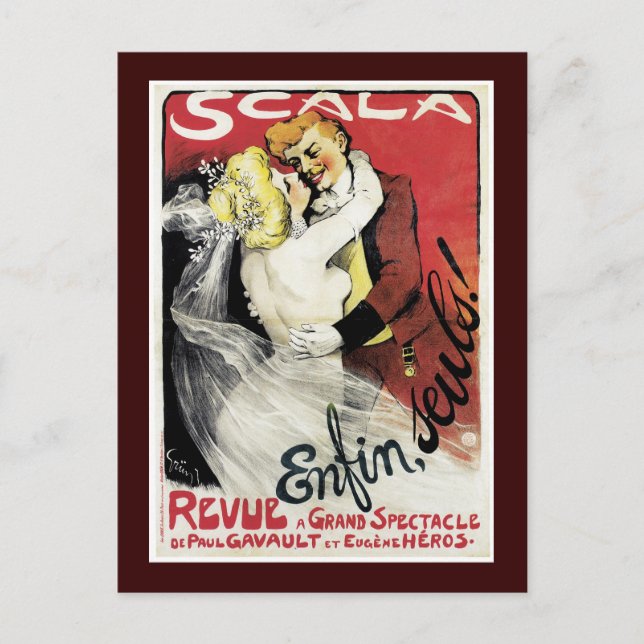 Postal Scala ~ Enfin, Seuls! (Anverso)