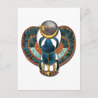 Postal Scarab sagrado del rey Tut