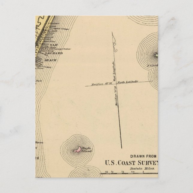 Postal Scarborough, Old Orchard, Saco, Biddeford (Anverso)