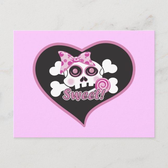 Postal SCariño Skull (Anverso)