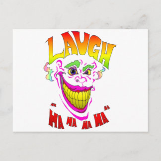 Postal Scary Clown Laugh