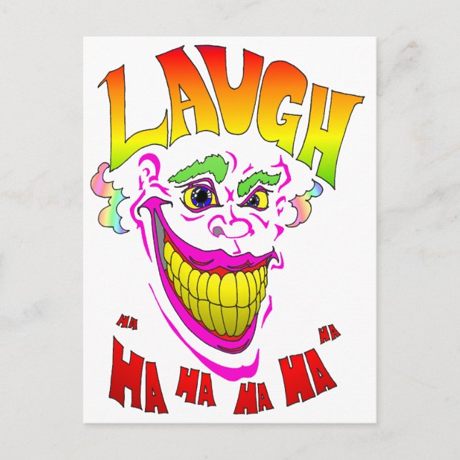 Postal Scary Clown Laugh (Anverso)
