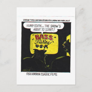 Postal Scary Fish TV muestra regalos divertidos y objetos