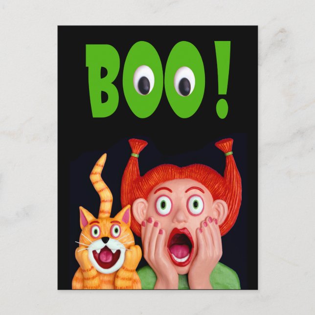 Postal Scary Halloween Boo (Anverso)