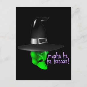 Postal Scary Halloween Witch