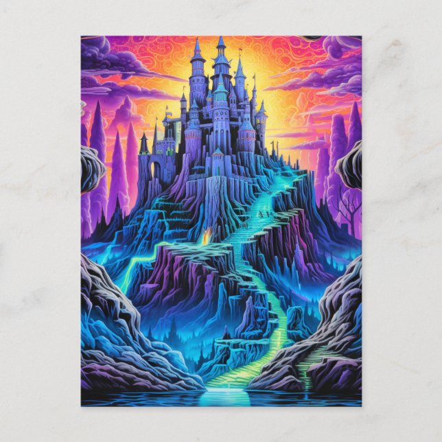 Postal Scary Haunted | Feliz Halloween (Anverso)