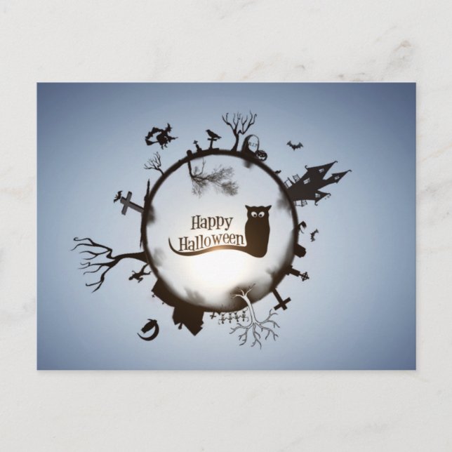 Postal Scary Spooky Halloween (Anverso)