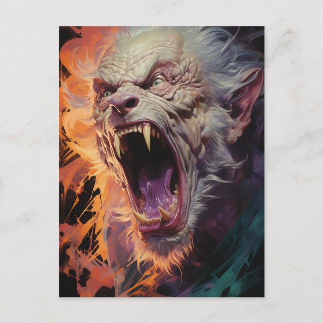 Postal Scary Werewolf (Anverso)