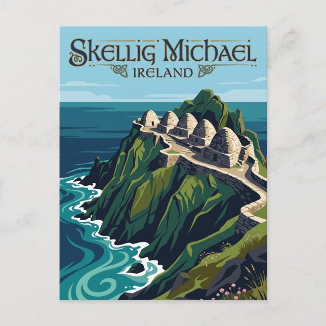 Postal Sceilg Mhichíl Irlanda (Anverso)