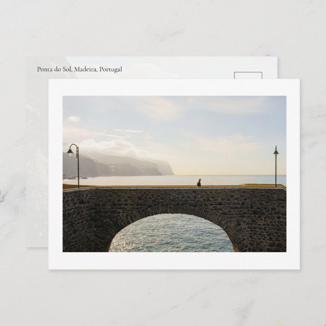 Postal Scenic bridge in Ponta do Sol, Madeira (Anverso / Reverso)