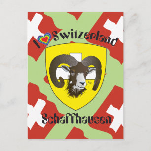 Postal Schaffhausen Schweiz Postkarte