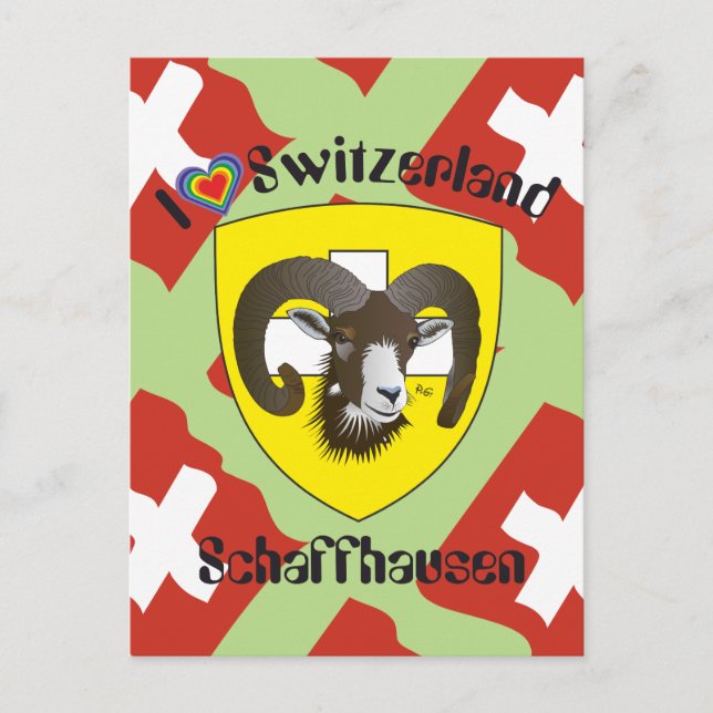 Postal Schaffhausen Schweiz Postkarte (Anverso)