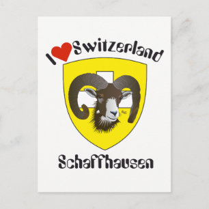 Postal Schaffhausen Schweiz Postkarte