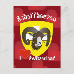 Postal Schaffhausen Schweiz Postkarte