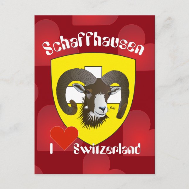 Postal Schaffhausen Schweiz Postkarte (Anverso)