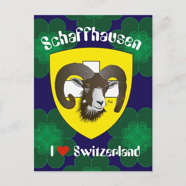 Postal Schaffhausen Schweiz Postkarte (Anverso)