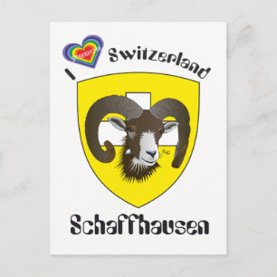 Postal Schaffhausen Schweiz Postkarte