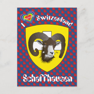 Postal Schaffhausen Schweiz Postkarte
