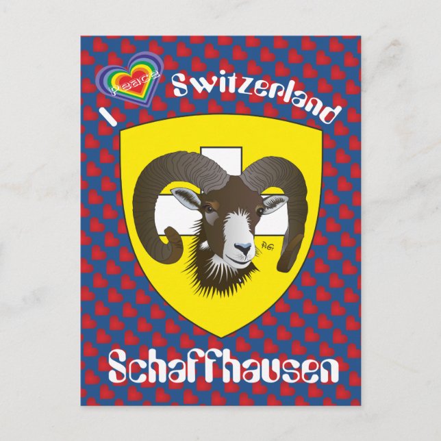 Postal Schaffhausen Schweiz Postkarte (Anverso)