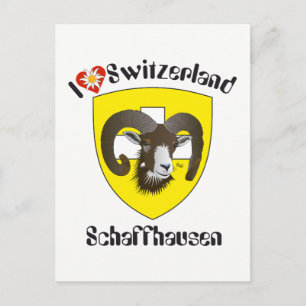 Postal Schaffhausen Schweiz Postkarte