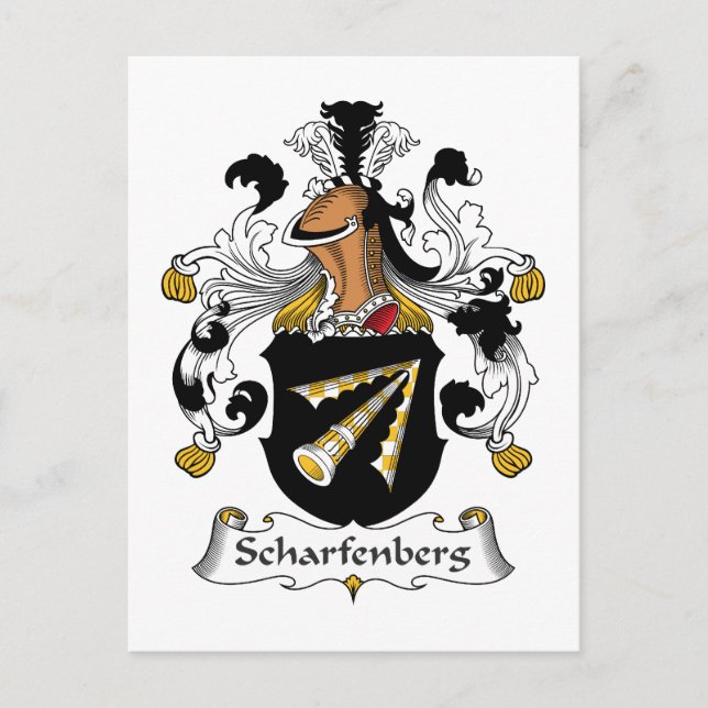 Postal Scharfenberg Family Crest (Anverso)