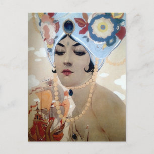 Postal Scheherazade de Alberto Vargas (1921)