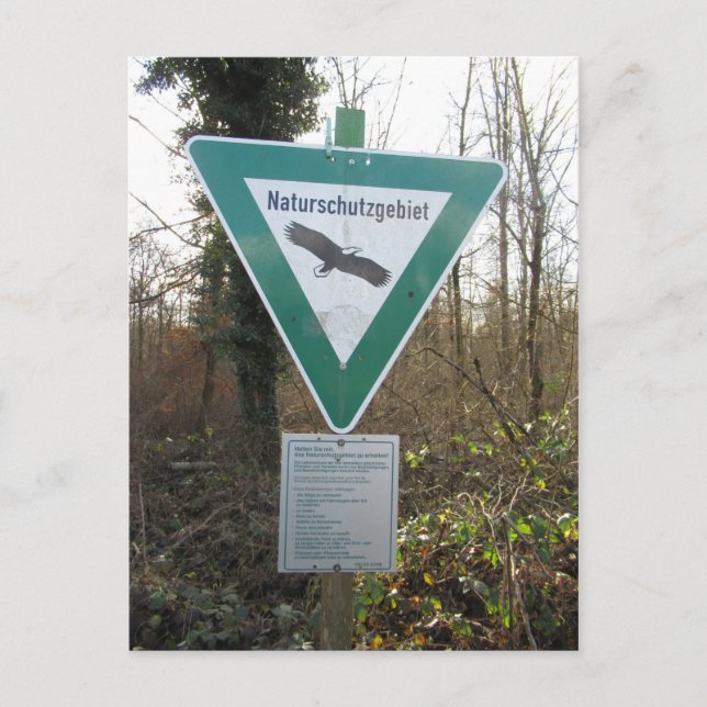 Postal Schild Naturschutzgebiet (Anverso)
