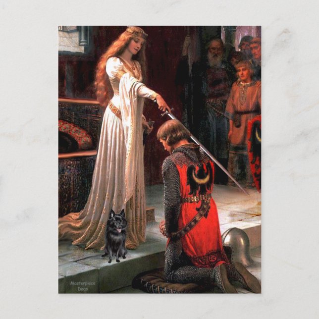 Postal Schipperke 4 - El premio (Anverso)