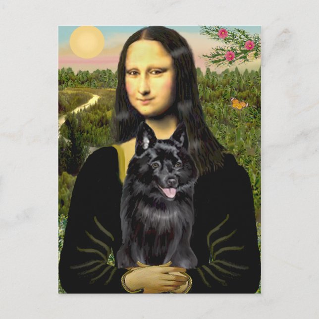 Postal Schipperke 7 - Mona Lisa (Anverso)