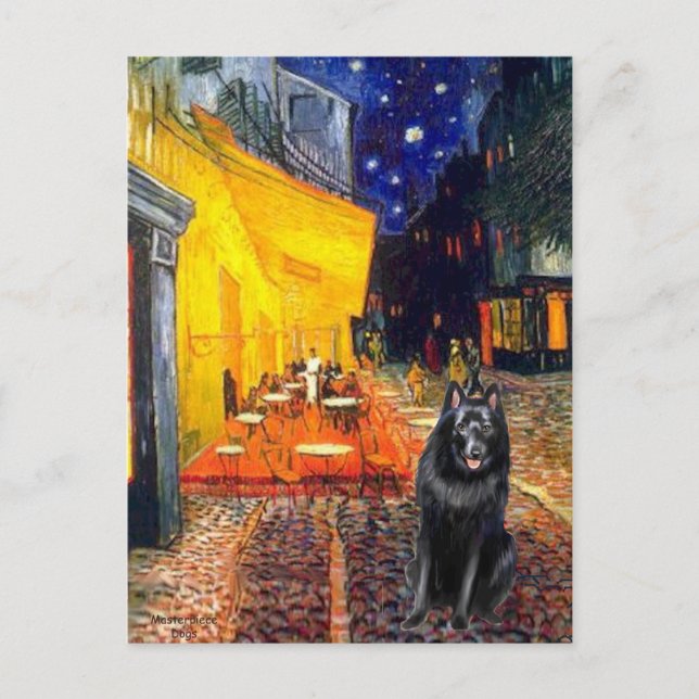 Postal Schipperke 7 - Terraza del Café (Anverso)