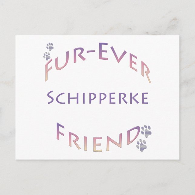 Postal Schipperke Furever Friend (Anverso)