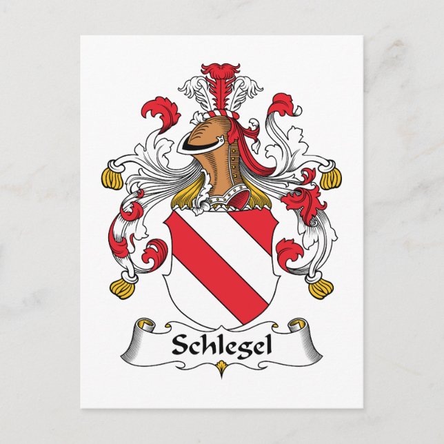 Postal Schlegel Family Crest (Anverso)