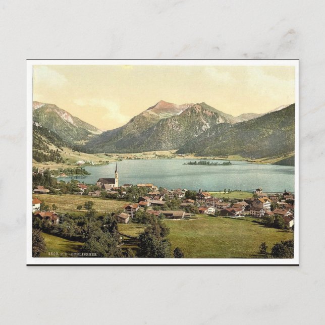 Postal Schliersee, Baviera, Alemania (Anverso)