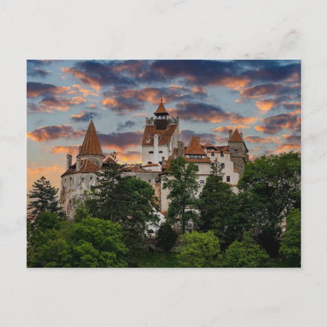 Postal Schloss Bran in Rumänien Postkarte (Anverso)