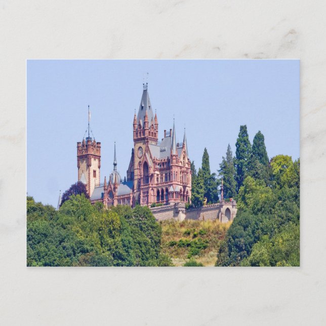 Postal Schloss Drachenburg Bonn Historia contando al anci (Anverso)