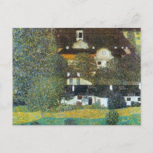 Postal Schloss Kammer sobre el Attersee II de Gustav Klim