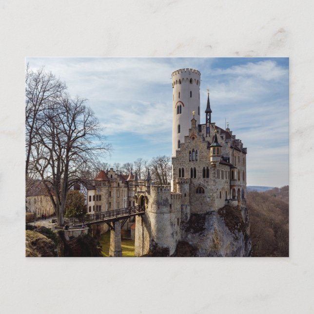 Postal Schloss Lichtenstein in Baden Württemberg Postkart (Anverso)