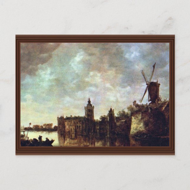 Postal Schloß Montfort De Goyen Jan Van (Mejor Calidad) (Anverso)