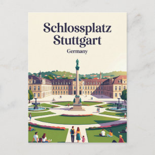 Postal Schlossplatz Stuttgart Alemania