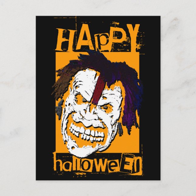 Postal ¡schmile! : feliz halloween (Anverso)