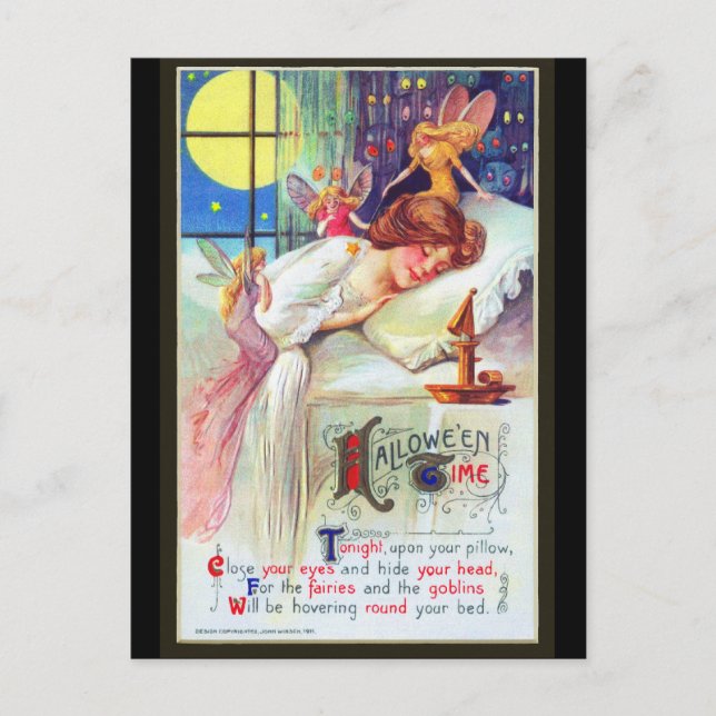 Postal Schmucker: Hora de Halloween (Anverso)