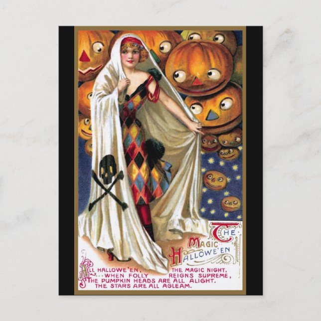 Postal Schmucker: La Halloween mágica (Anverso)