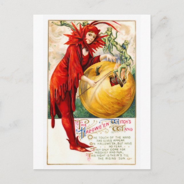 Postal Schmucker: la varita de bruja (Anverso)